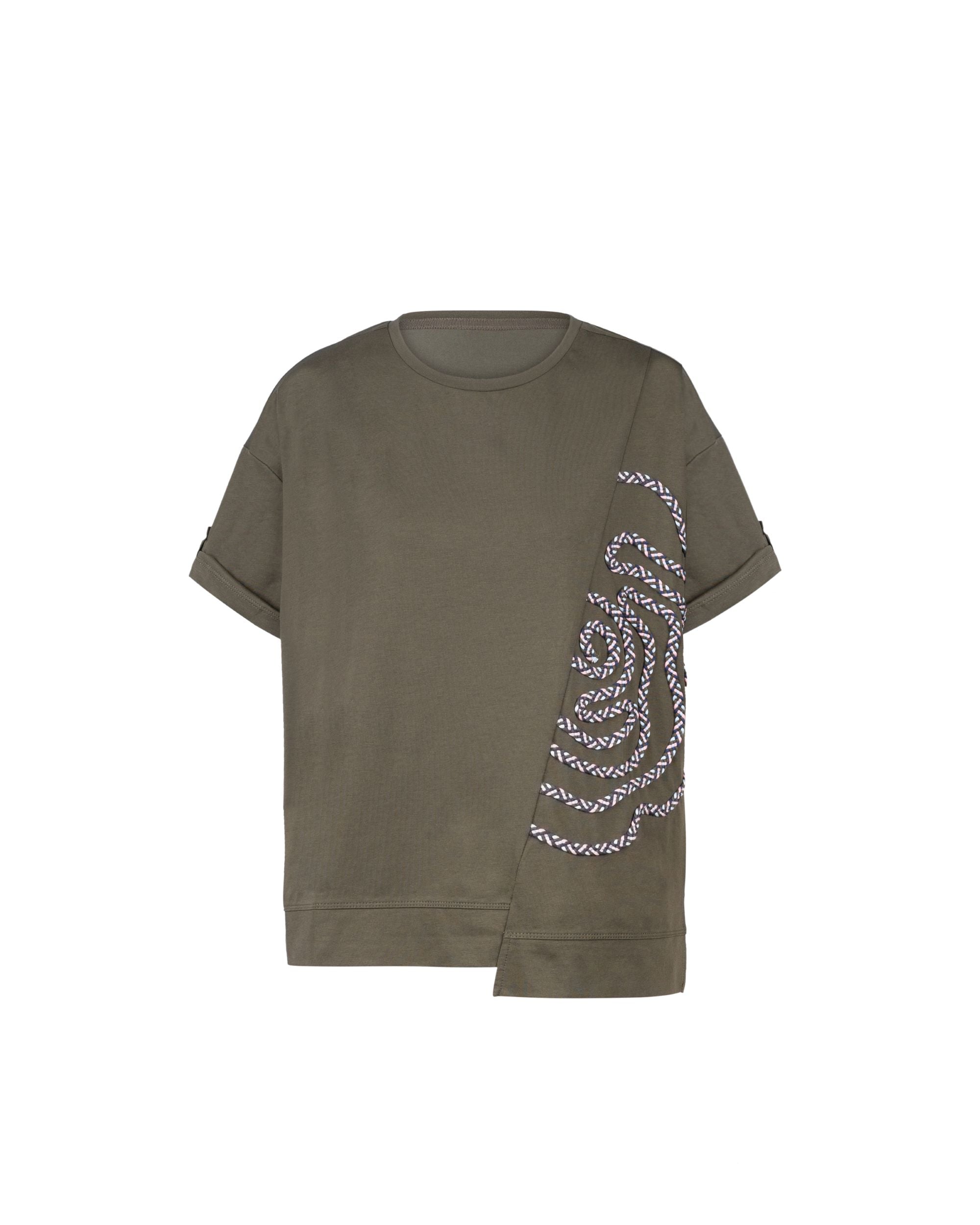 Sorona Cool Tee - Col Tape Fafa Motif Boxy Tee