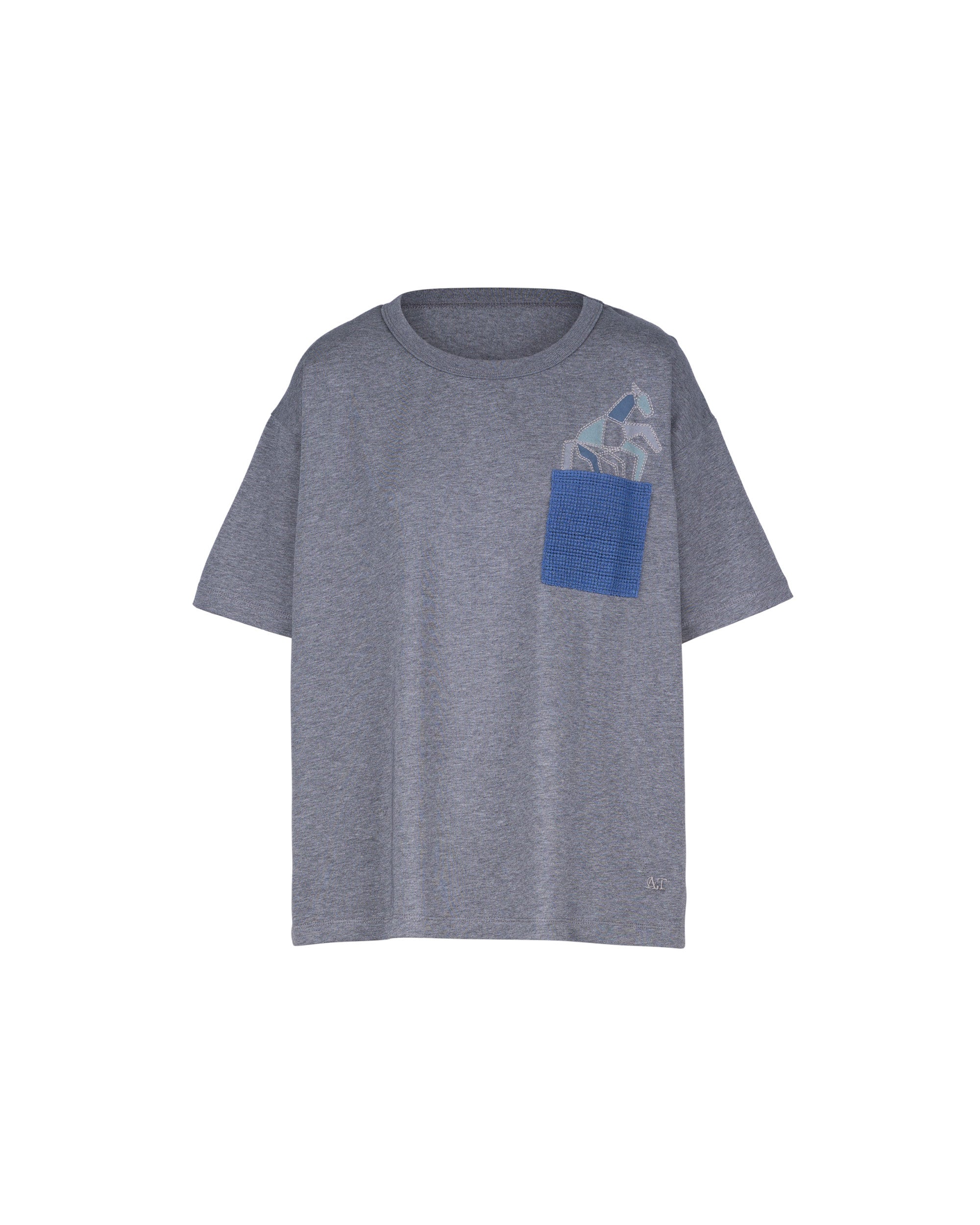 Horse Crochet Pocket Tee