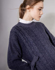 Italian Wool Mix Yarn & Cable Sweater