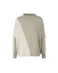 Premier Cashmere Bi Color Batwing Knit Top