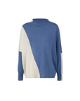 Premier Cashmere Bi Color Batwing Knit Top