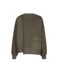 Pocket Ront Padded Sweatshirt