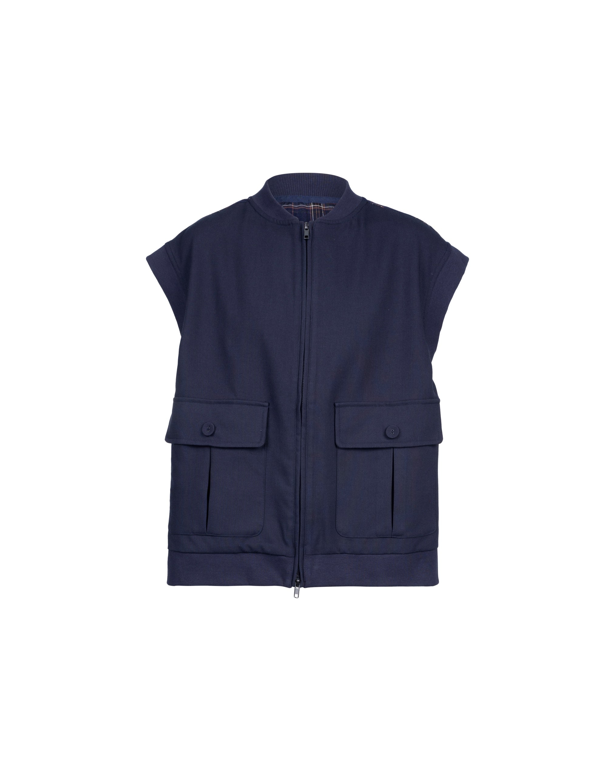 Xmas Capsule- Check Back Pocket Gilet