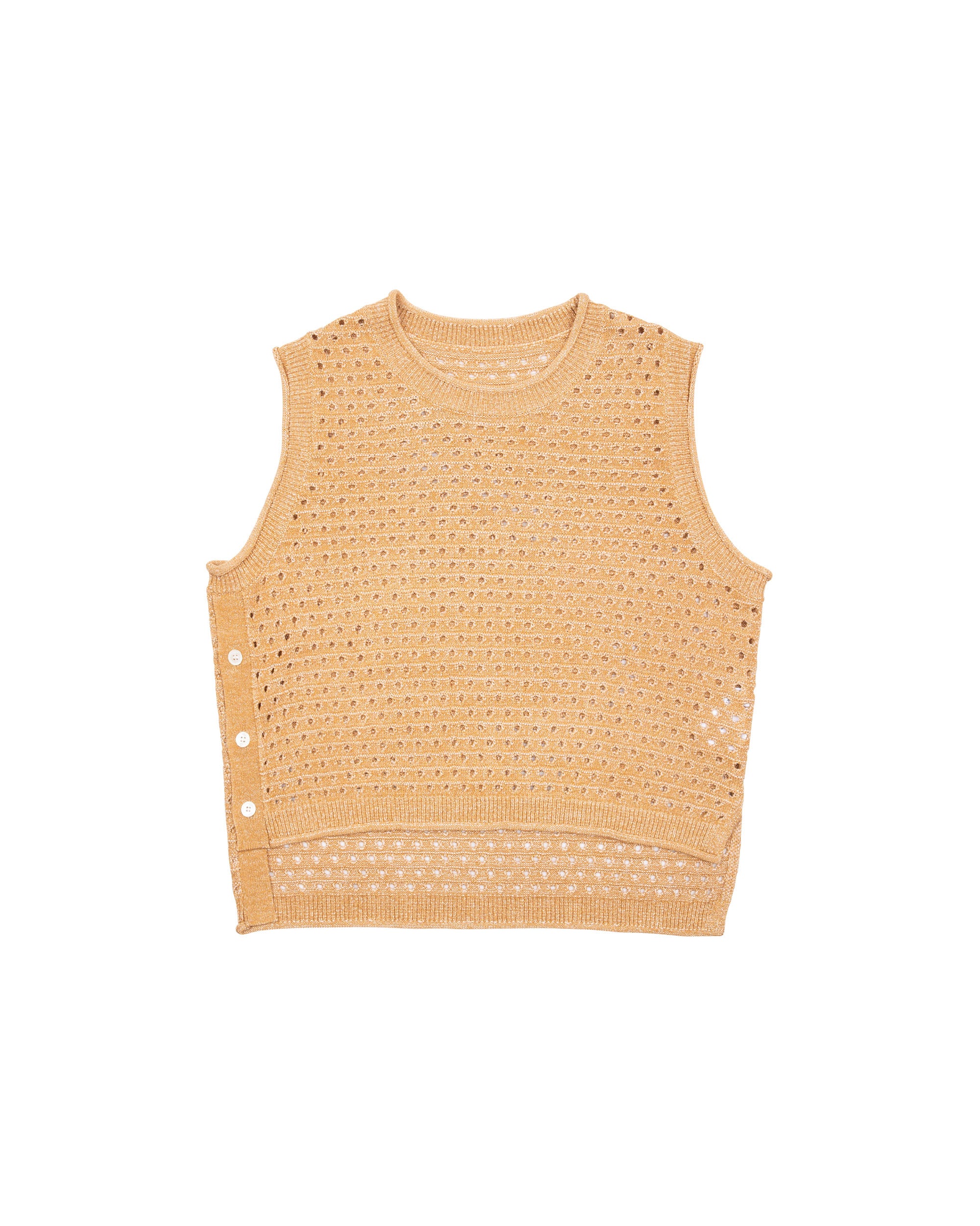 Tape Yarn Pointelle Vest