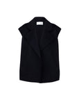 Double Cashmere Biker Gilet