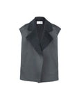 Double Cashmere Biker Gilet