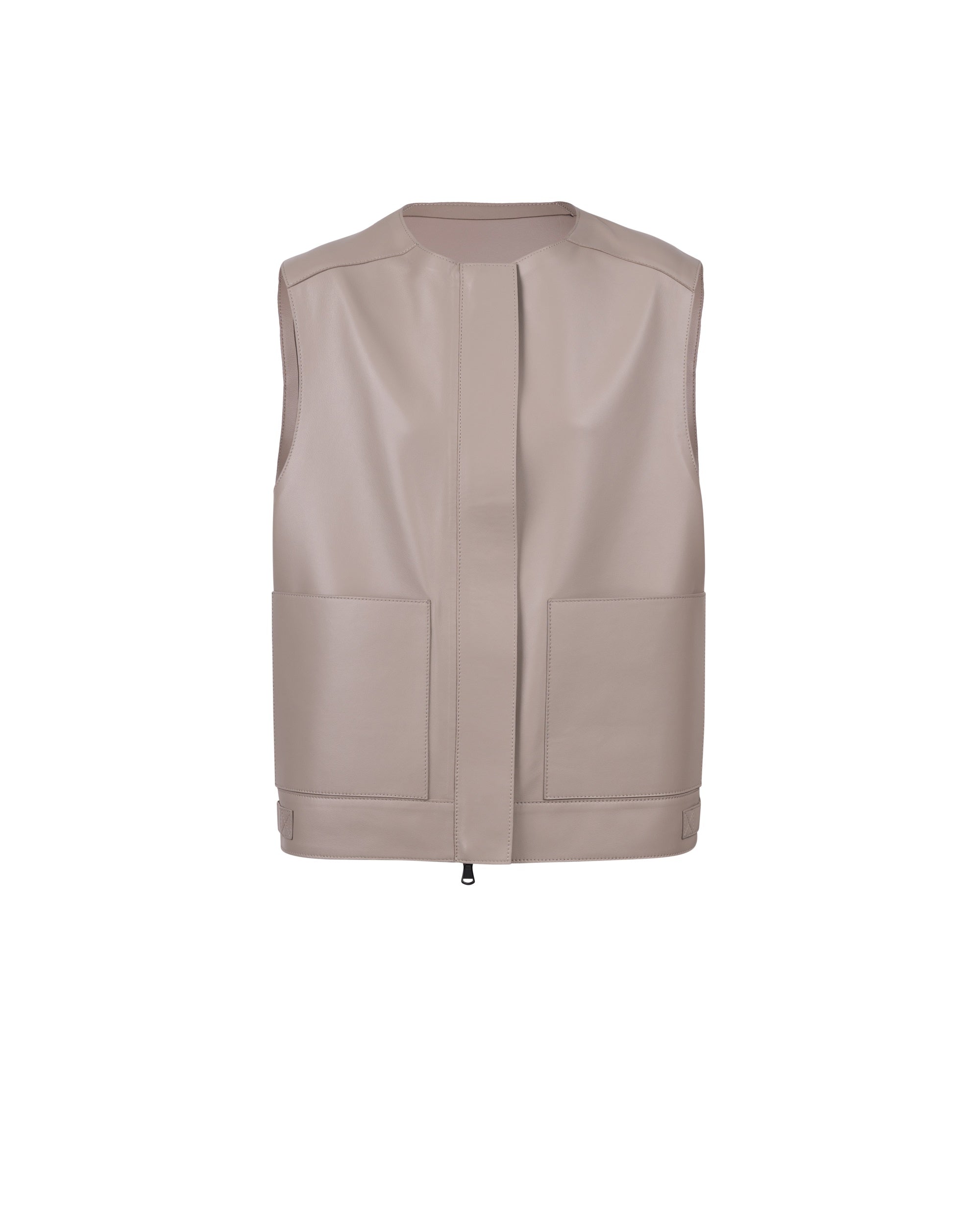 Pocket Leather Gilet