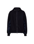 Air Compact Mix Nylon Side Zip Up Hoodie Jacket