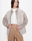 Double Cashmere Cape Jacket