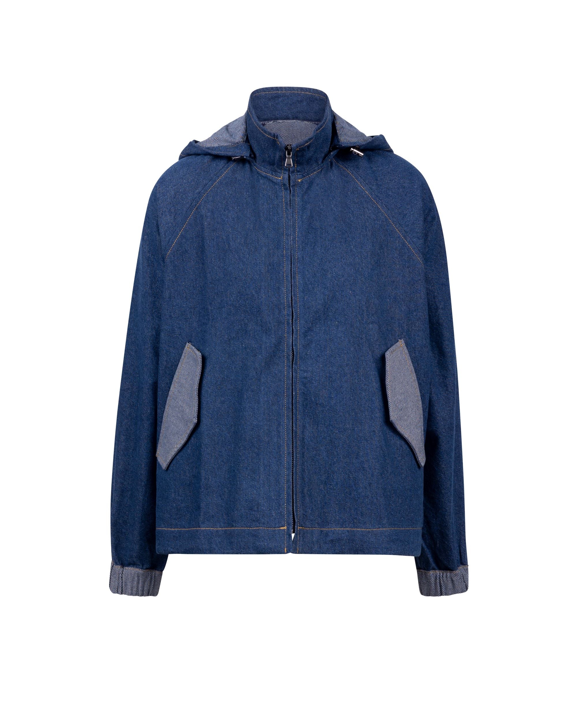 Denim Button Side Jacket