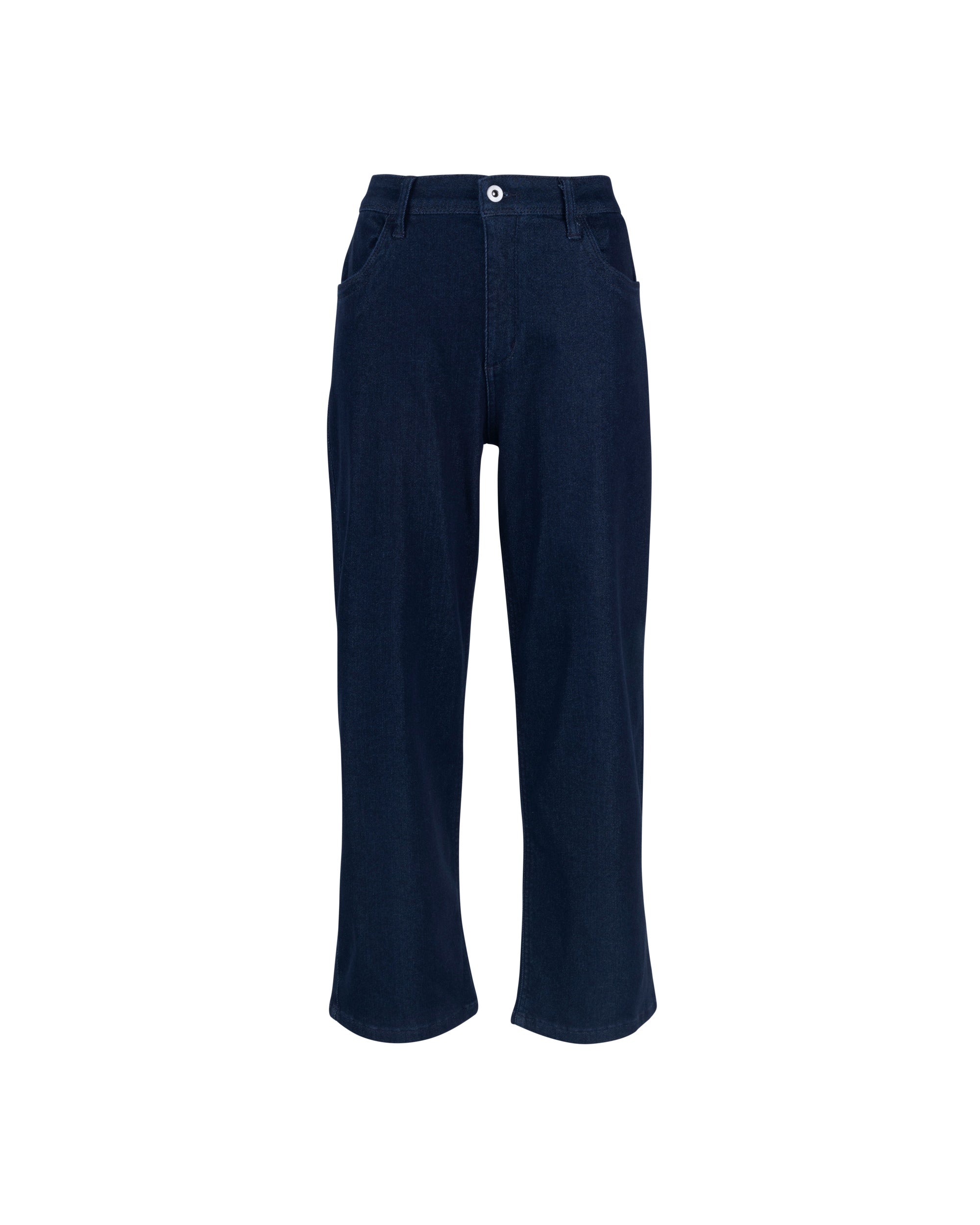 Brushed Denim Stretchey Wide Pant