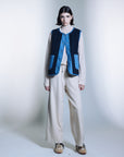 Wool Cashmere Wide Pants