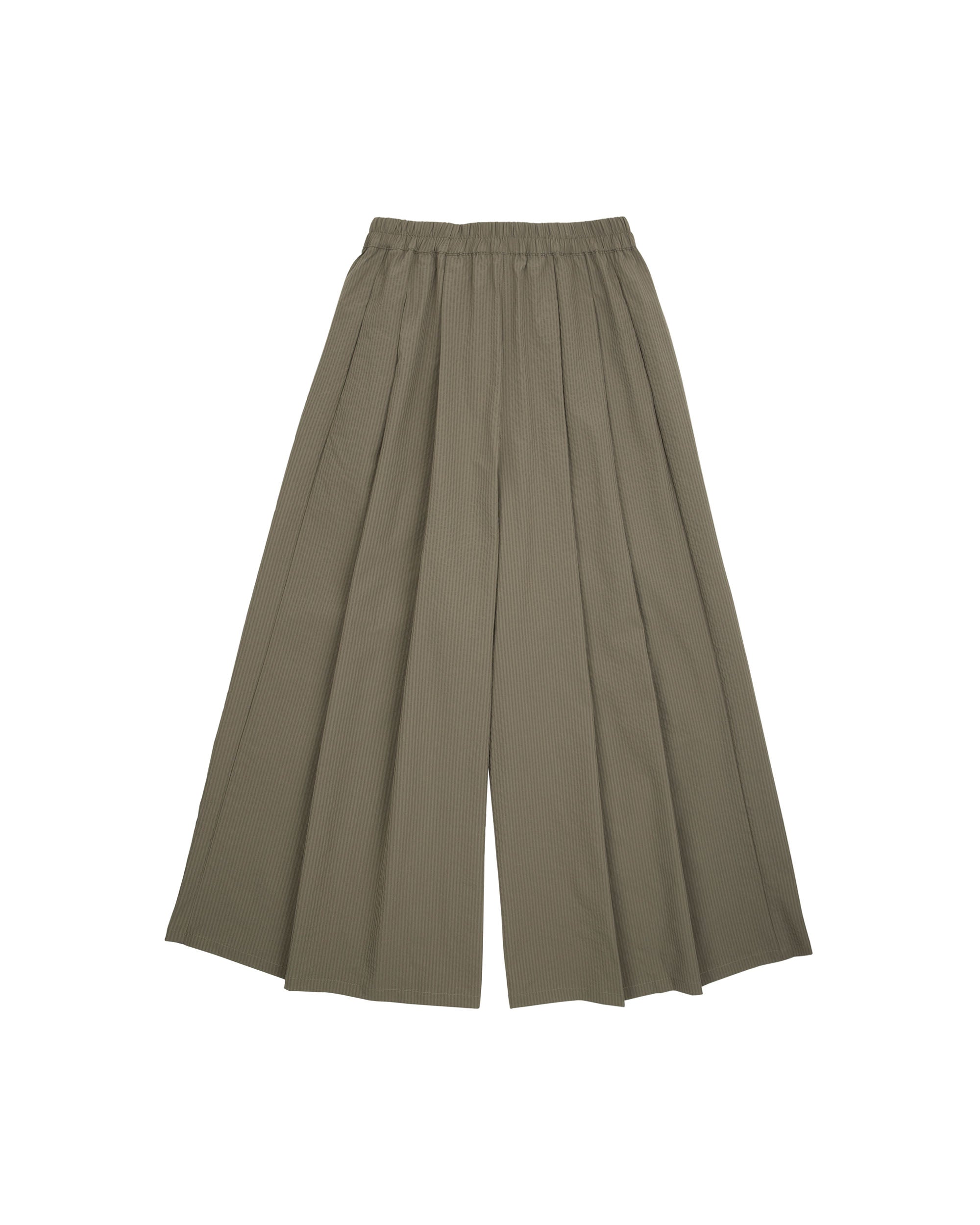 Seersucker Recycled Stretchy Poly Culotte