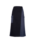 Air Compact Mix Nylon Panel Cargo Pencil Skirt