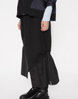 Air Compact Mix Nylon Asy Hem Maxi Skirt