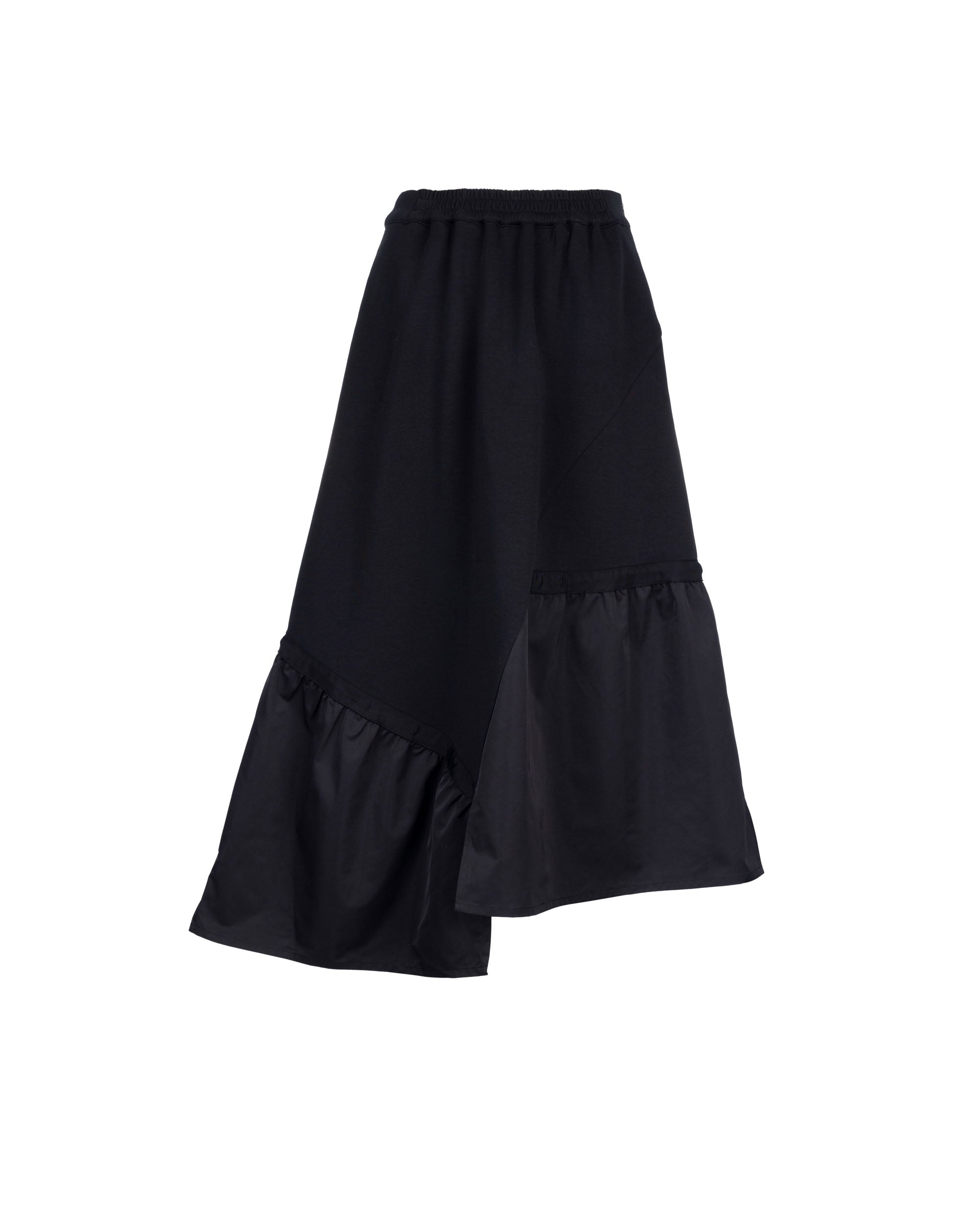 Air Compact Mix Nylon Asy Hem Maxi Skirt