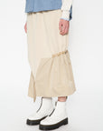 Air Compact Mix Nylon Asy Hem Maxi Skirt