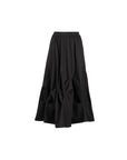 Crinkle Texture Folded Design Maxi Skirt