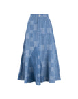 Denim Mermaid Maxi Skirt