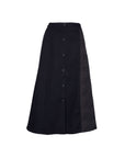 Button Deco Padded Skirt