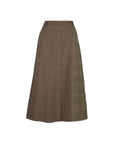 Button Deco Padded Skirt