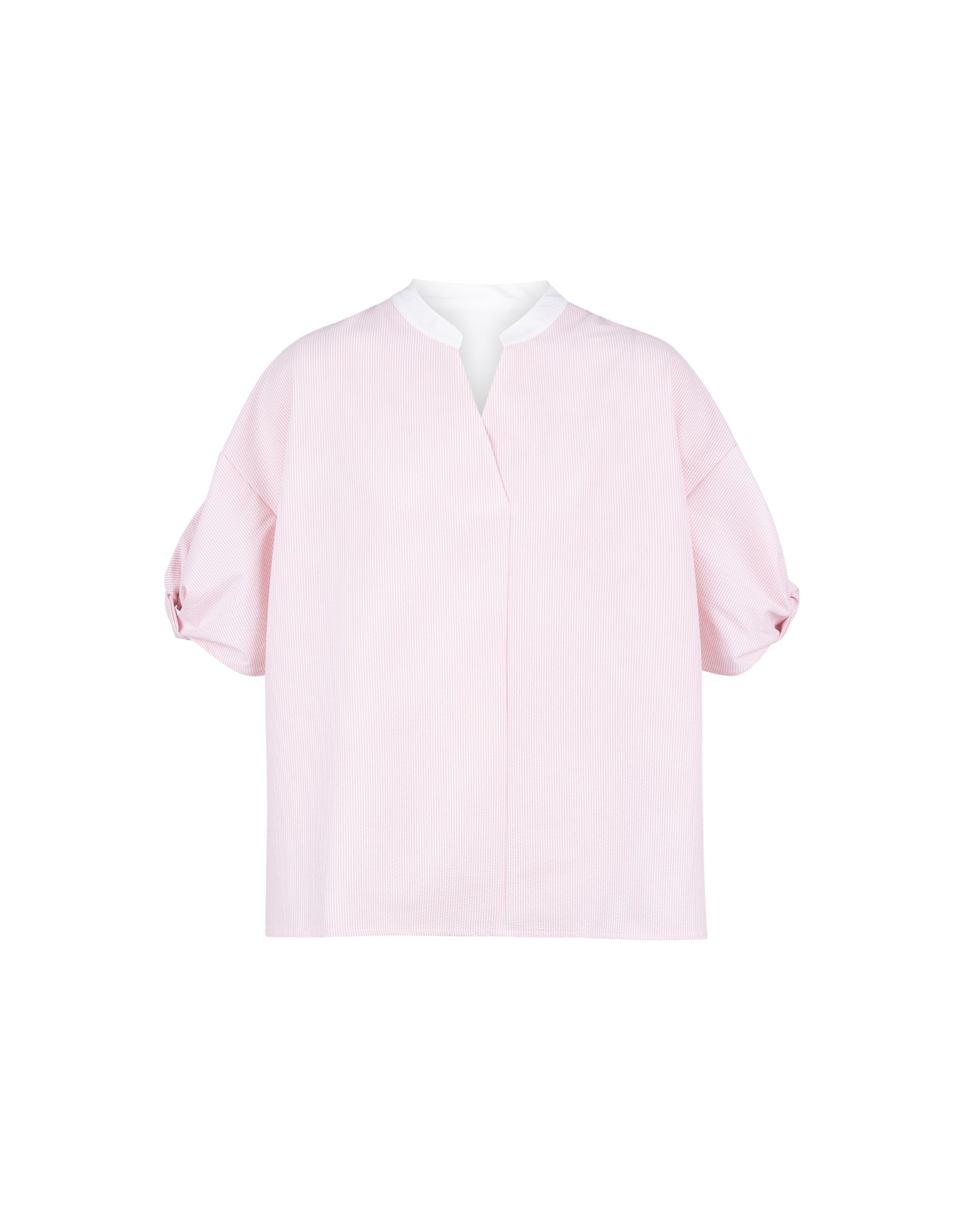Coolmax Bubble Sleeve Pleated Back Blouse