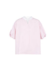 Coolmax Bubble Sleeve Pleated Back Blouse