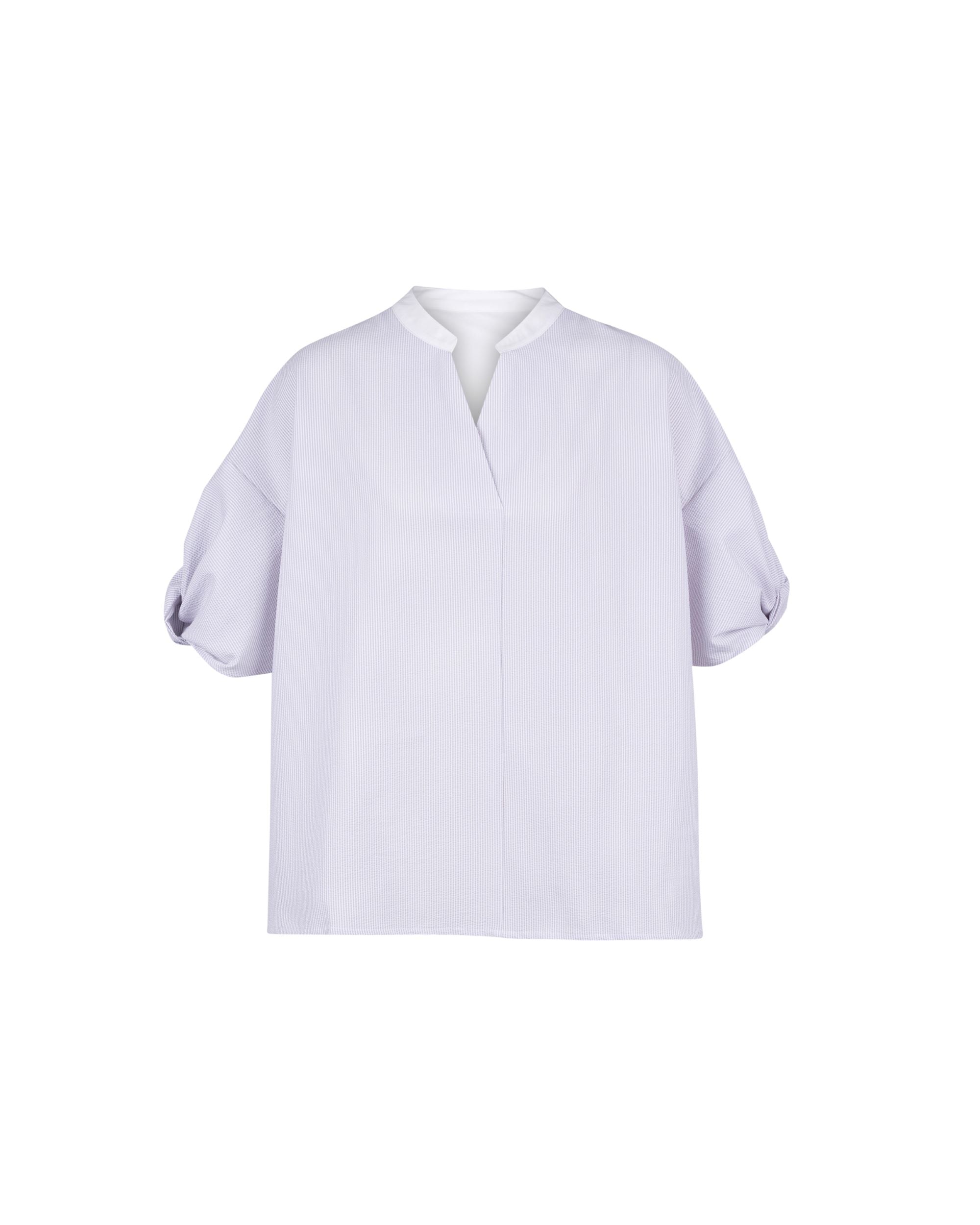 Coolmax Bubble Sleeve Pleated Back Blouse
