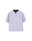 Coolmax Bubble Sleeve Pleated Back Blouse