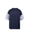 Coolmax Bubble Sleeve Pleated Back Blouse