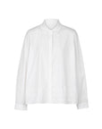 Lace Hem Poplin Blouse