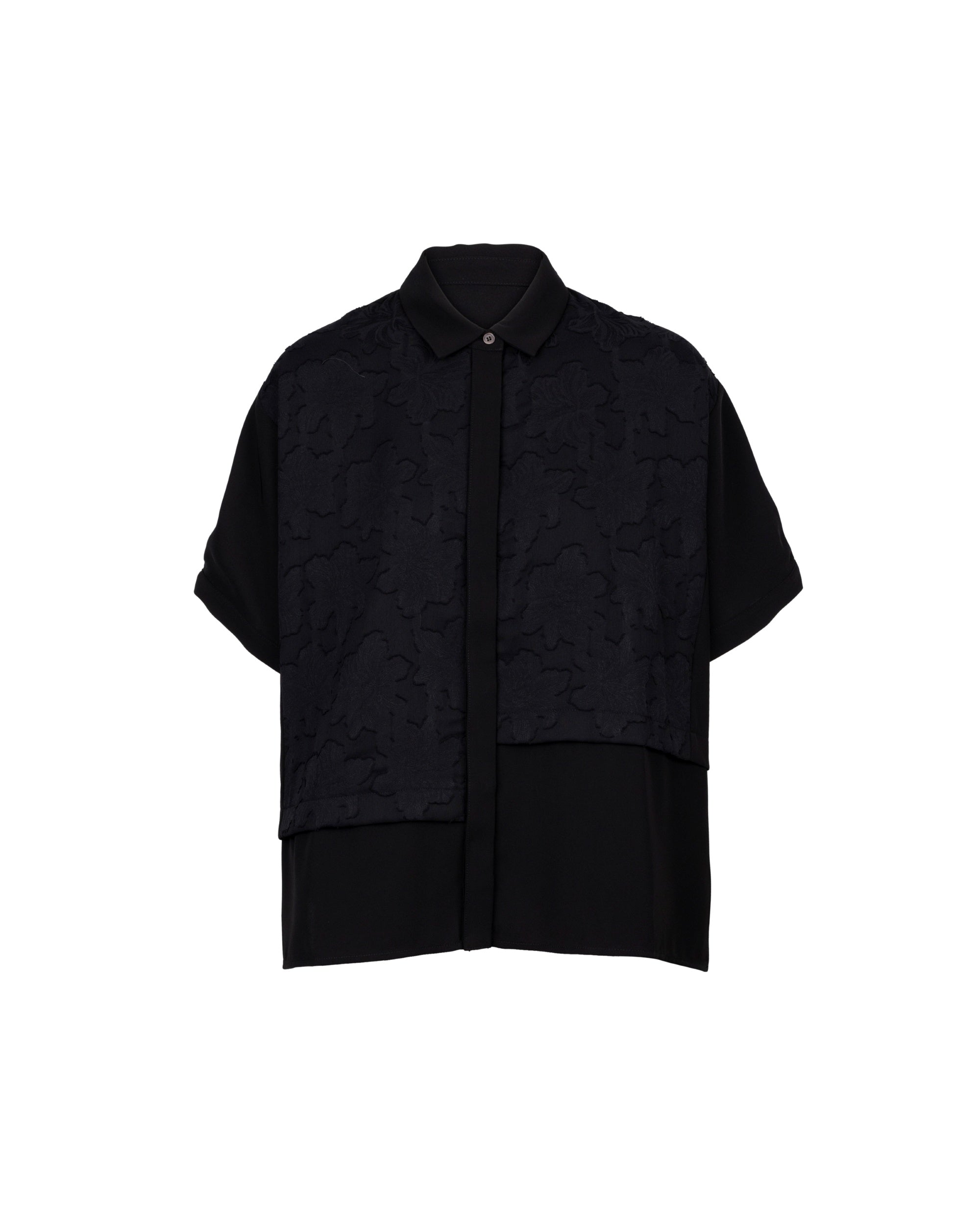 Jacquard Panel Blouse