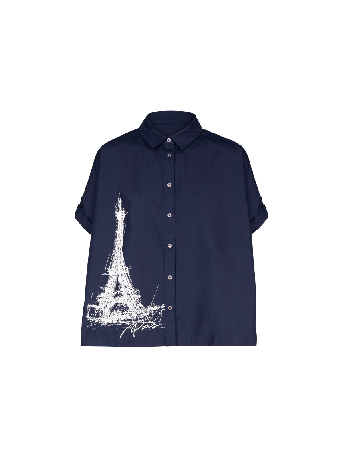 Paris Sketch Capsule - Eiffel Tower Boxy Blouse