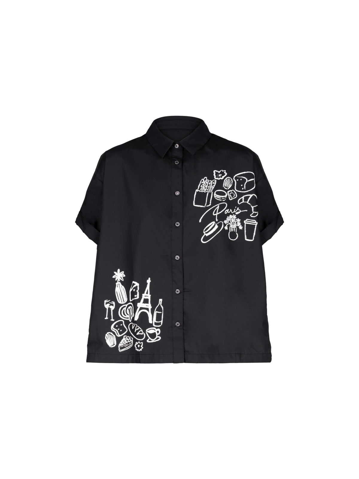 Paris Sketch Capsule - French Culinary Boxy Blouse