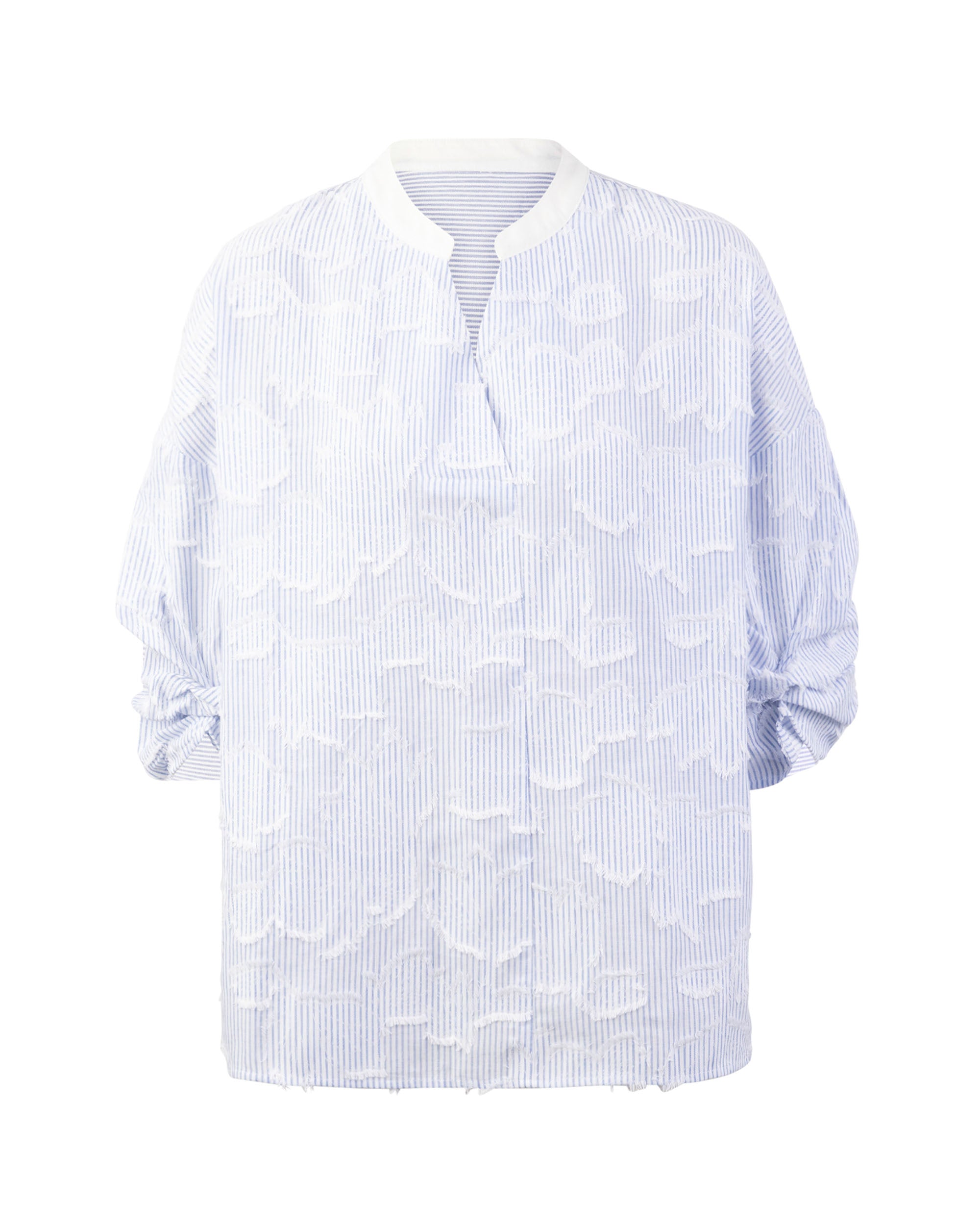 Jacq & Cutwork Bubble Sleeve Blouse