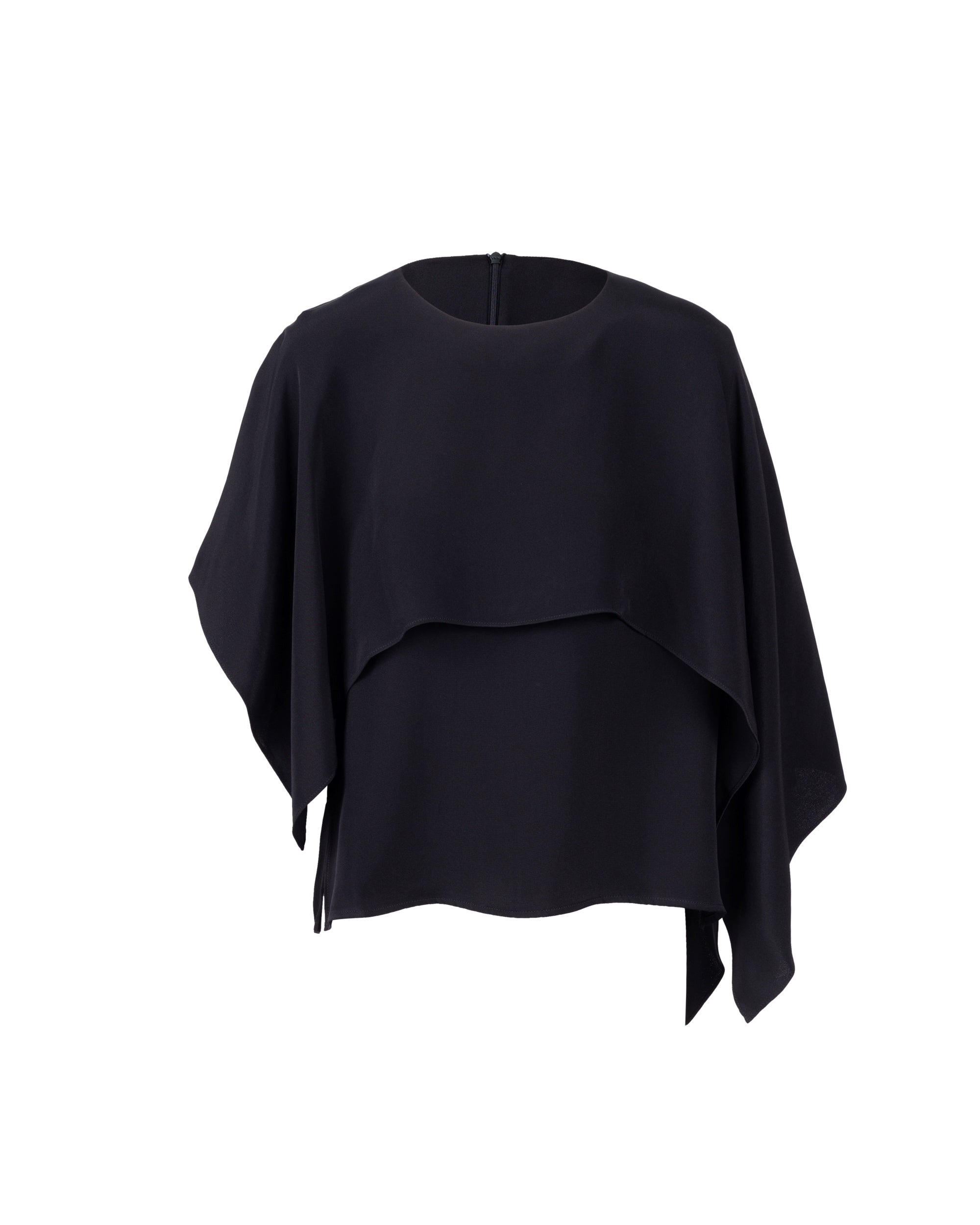 Essential Silk 2 in 1 Cape Blouse