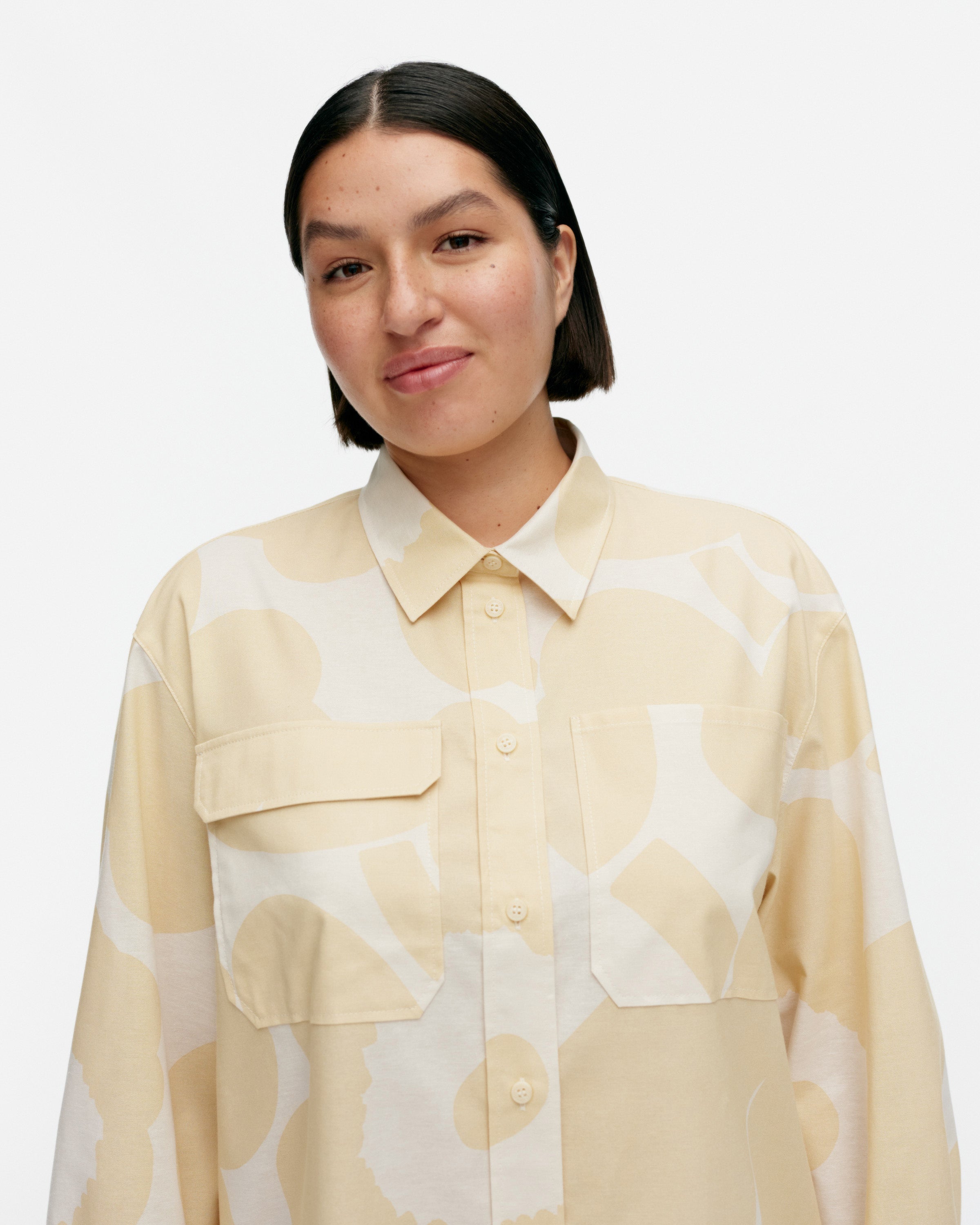 Mystiikka Chambray Unikko Cotton Shirt