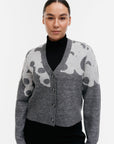 Puite Lammet Slim Knitted Wool Cardigan 52cm