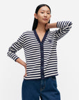 Kioski Tasaraita Unikko Adde Patja Cotton Knit Cardigan 62cm