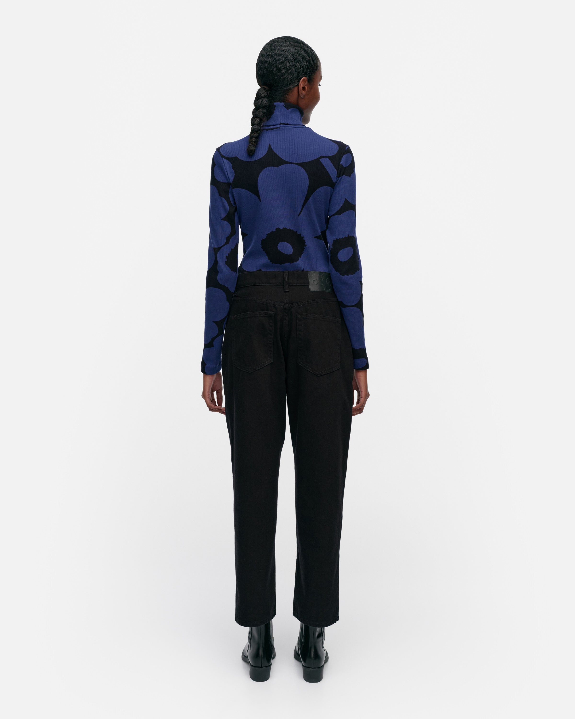 marimekko Emali Mini Unikko リブタートルネック S Amazon | [マリメッコ] リブニット タートルネック オーガニック