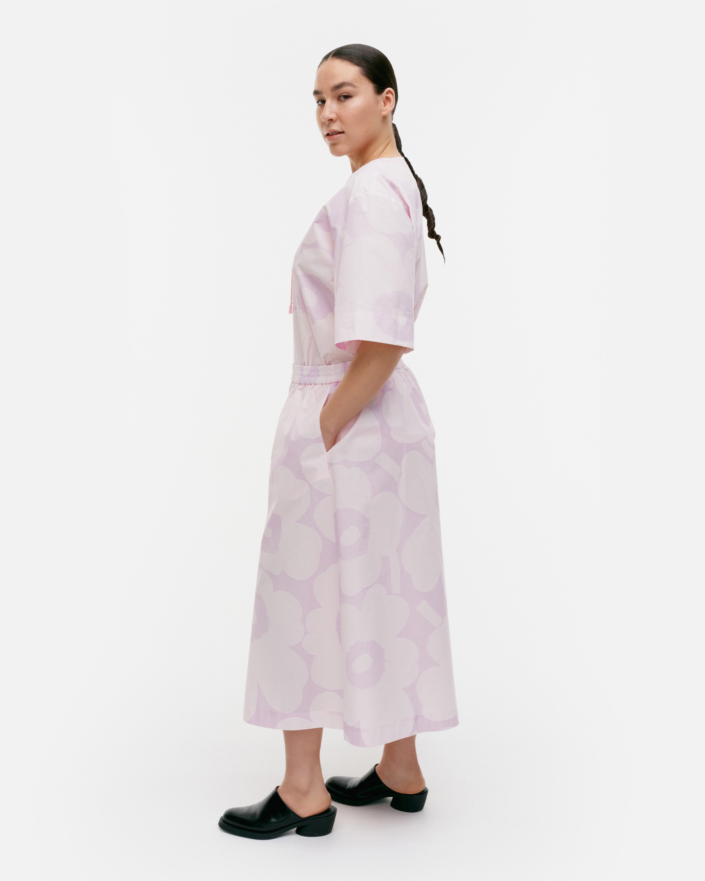 Kearte Unikko Cotton Poplin Elastic Waist Culottes