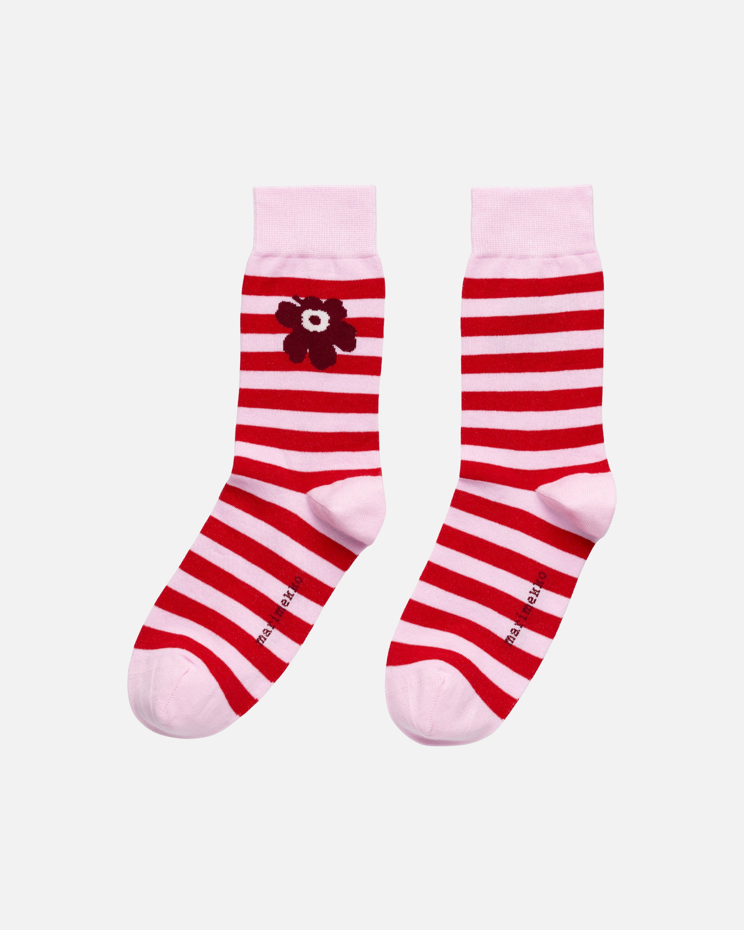 Kioski Kasvaa Tasaraita Unikko Ankle Socks