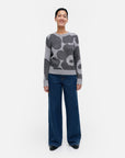 Aukio Unikko Cashmere Wool Knitted Long Sleeve Top 58cm