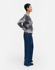 Aukio Unikko Cashmere Wool Knitted Long Sleeve Top 58cm