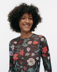Varitys Perenna Tricot Skinny Mesh Long Sleeve Top 65cm