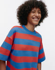 Ripiitti Border Short Sleeve Top 63cm