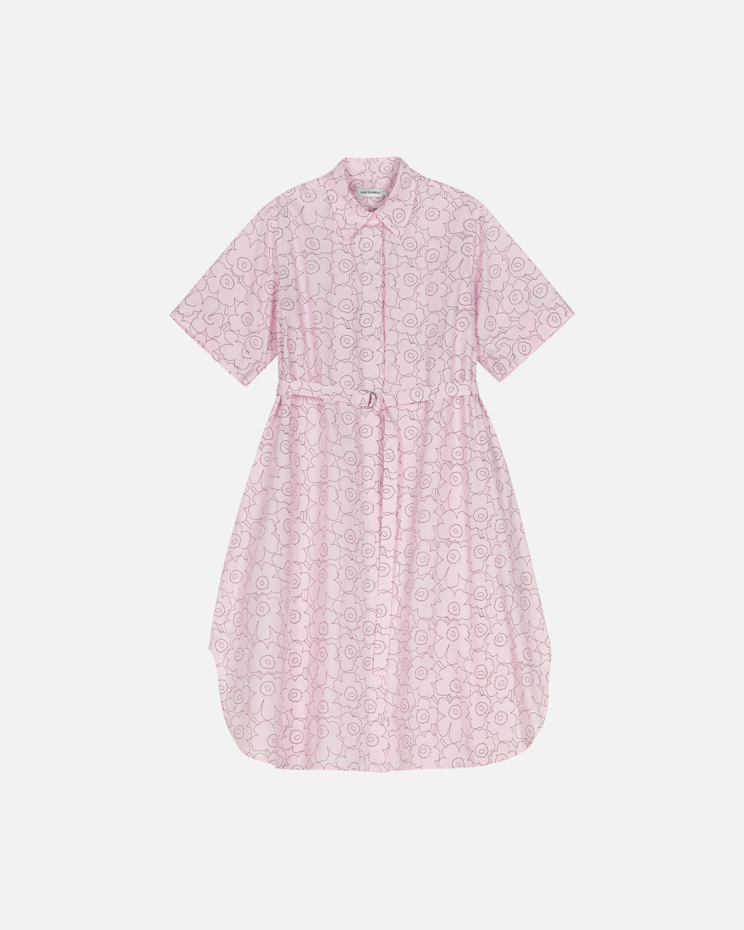 Popliini Outline Unikko Shirt Dress 120cm