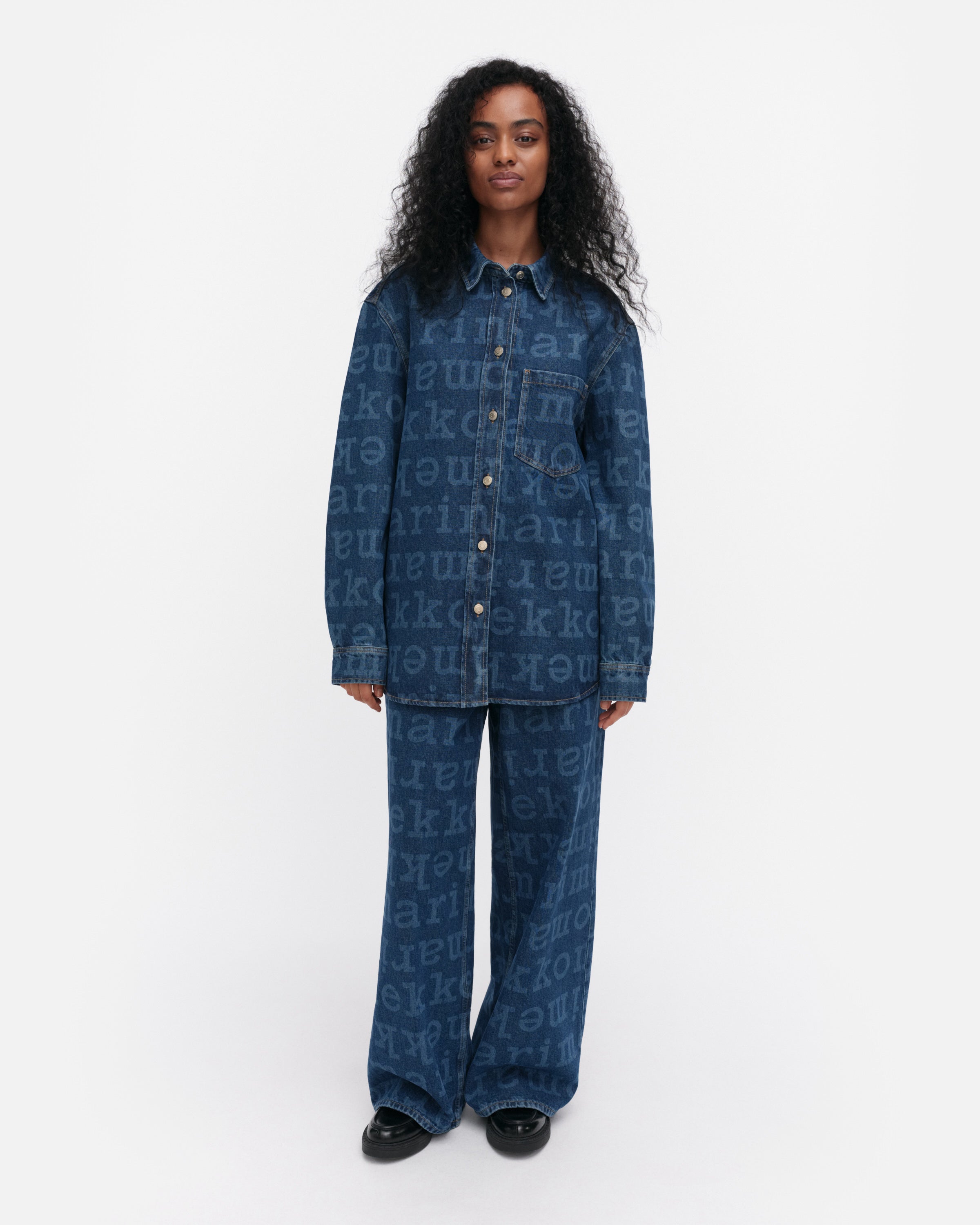 Maridenim Vaihe Logo Denim Shirt Jacket