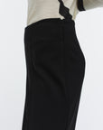 Notkea Solid Viscose Wool Trousers