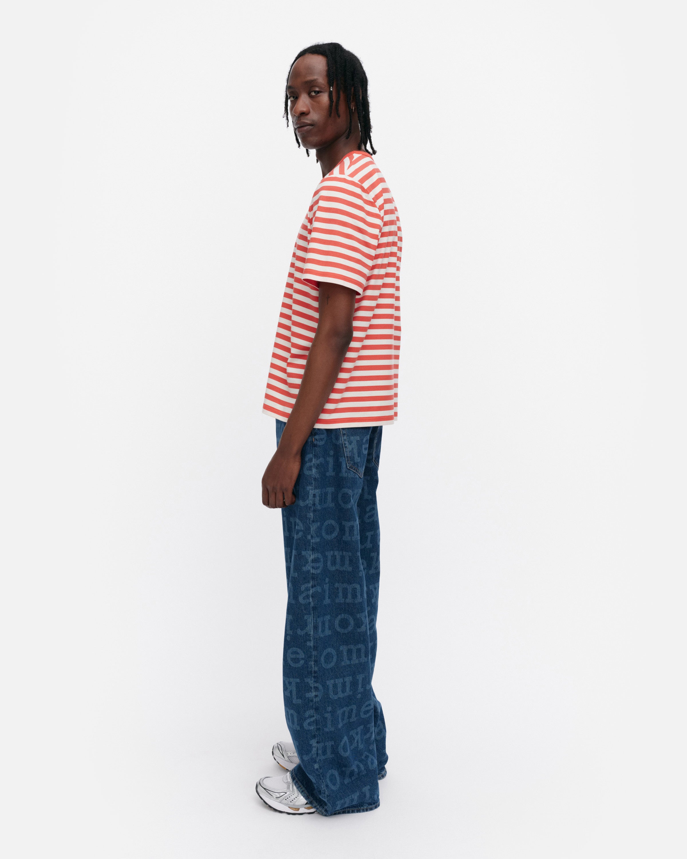 Tasaraita Unikko Kioski Short Sleeve Top 63cm